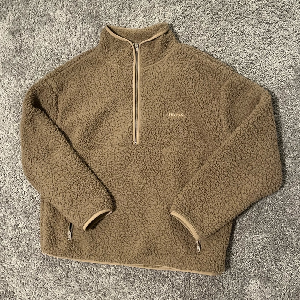 Skims Sherpa teddy pullover size L
